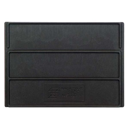 Plastic Divider, Black, 7 1/4 in L, 5 1/4 in H, 6 PK