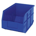 Shelf Storage Bin, Polypropylene, Blue, 7 in H, 8 1/4 in W, 12 in L