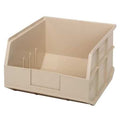Shelf Storage Bin, Polypropylene, Ivory, 7 in H, 11 in W, 12 in L