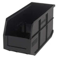 Shelf Storage Bin, Polypropylene, Black, 7 in H, 6 in W, 14 in L