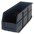 Shelf Storage Bin, Polypropylene, Black, 7 in H, 6 in W, 18 in L