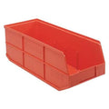 Shelf Storage Bin, Polypropylene, Orange, 7 in H, 8 1/4 in W, 20 1/2 in L