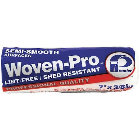 7" Paint Roller Cover, 3/8" Nap, Woven Fabric