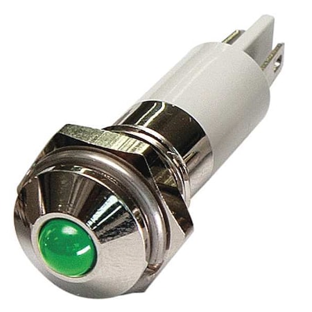 Round Indicator Light, Green, 24VDC