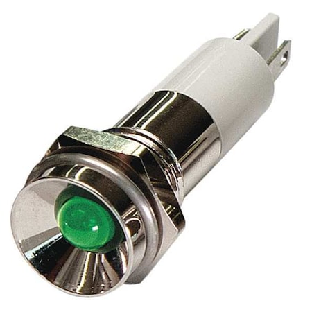 Protrude Indicator Light, Green, 12VDC