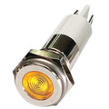 Flat Indicator Light, Yellow, 24VDC