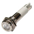 Flat Indicator Light, White, 120VAC
