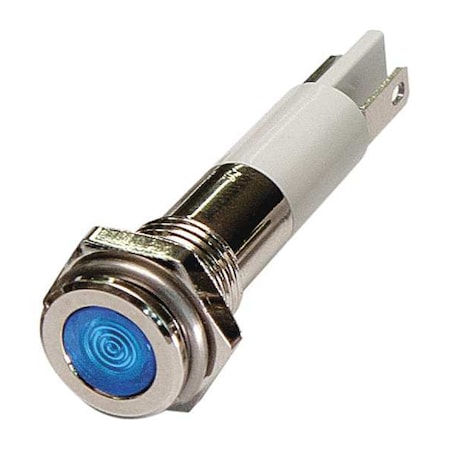 Flat Indicator Light, Blue, 12VDC