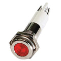 Flat Indicator Light, Red, 120VAC