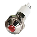 Round Indicator Light, Red, 12VDC