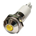 Round Indicator Light, Yellow, 24VDC