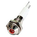 Round Indicator Light, Red, 12VDC, IP Rating: 40