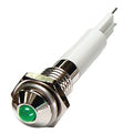 Round Indicator Light, Green, 12VDC