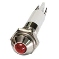 Round Indicator Light, Red, 12VDC, Voltage: 12V DC