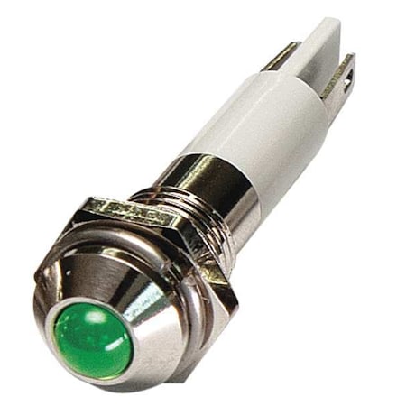 Round Indicator Light, Green, 24VDC
