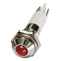 Round Indicator Light, Red, 120VAC