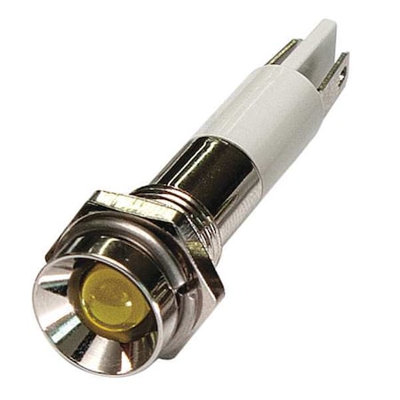 Protrude Indicator Light, Yellow, 120VAC