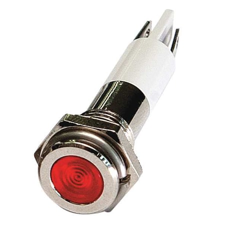 Flat Indicator Light, Red, 24VDC