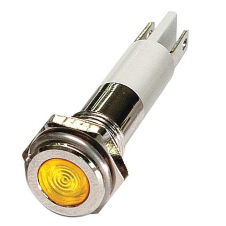 Flat Indicator Light, Yellow, 24VDC