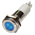 Flat Indicator Light, Blue, 120VAC