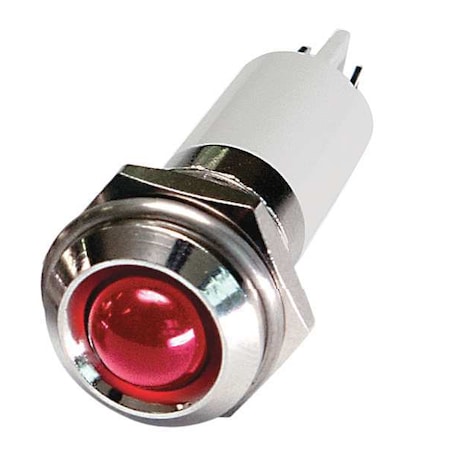 Round Indicator Light, Red, 24VDC