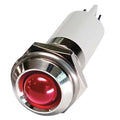 Round Indicator Light, Red, 120VAC