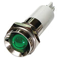Protrude Indicator Light, Green, 12VDC