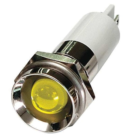 Protrude Indicator Light, Yellow, 24VDC