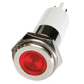 Flat Indicator Light, Red, 12VDC