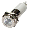 Flat Indicator Light, White, 12VDC