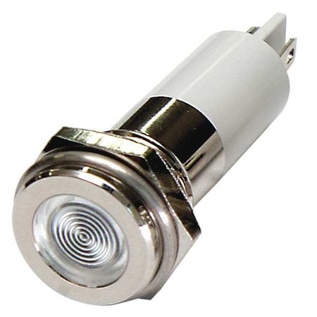 Flat Indicator Light, White, 24VDC