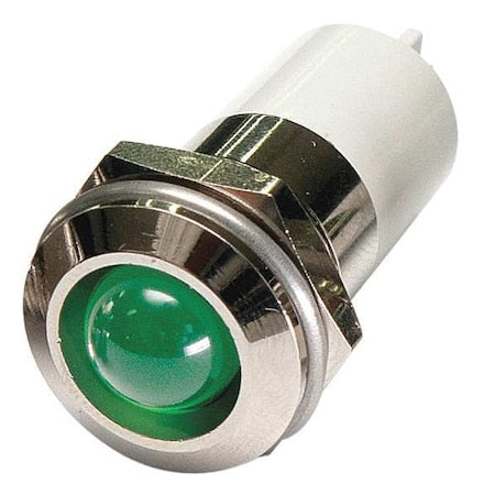 Round Indicator Light, Green, 3VDC