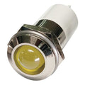 Round Indicator Light, Yellow, 12VDC