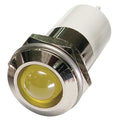 Round Indicator Light, Yellow, 24VDC