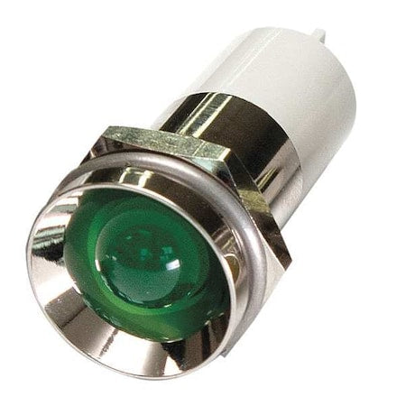 Protrude Indicator Light, Green, 120VAC