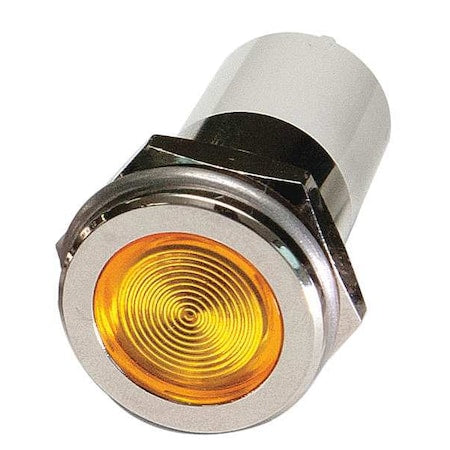 Flat Indicator Light, Yellow, 24VDC