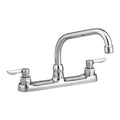 Straight Kitchen Faucet, Manual, 8" Mount, 3 Hole