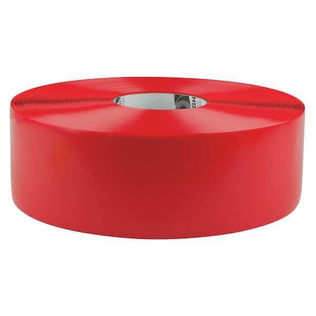 Industrial Safety Floor Marking Tape PVC Red, 3" W x 100 ft. L, 50 mil Thick