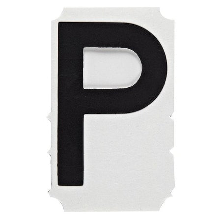 LetterLabel, Polyester, 4-3/4inH, 3inW, PK10