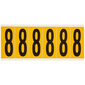 NumberLabel, Vinyl, 3-1/2inH, 1-1/2inW