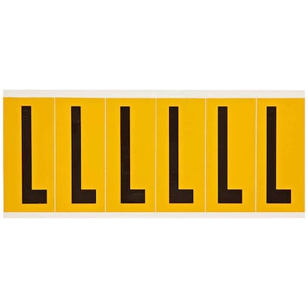 LetterLabel, Vinyl, 3-1/2inH, 1-1/2inW