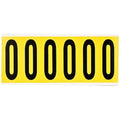 NumberLabel, Vinyl, 3-1/2inH, 1-1/2inW