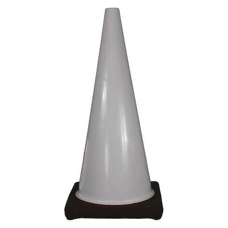 Traffic Cone, PVC, 28 in Height, White