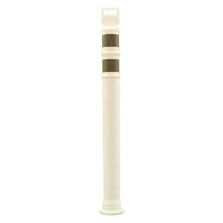 White EASY GRAB DELINEATOR POST FLARED 45IN ; ft. Polyethylene