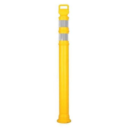 Yellow EASY GRAB DELINEATOR POST FLARED 45IN ; ft. Polyethylene