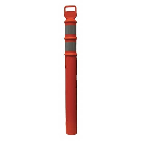 DELINEATOR POST, STRAIGHT PLAIN, , Polyethylene Orange, 44.12" L