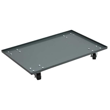 GnrlPurposeDlly, 4in, 27in, Gry, Stl, 500lb