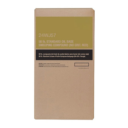 Sweeping Compound, Box, 50 lbs, Oil-Based, No Grit, Red
