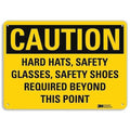 Caution Sign, 14" W, 10" H, 0.040" Thick, U1-1054-NA_14x10