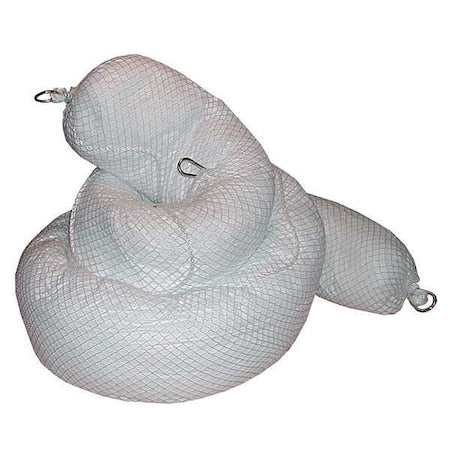 Sorbent Boom, 36 gal, 8 in x 10 ft, Oil, White, 4 PK